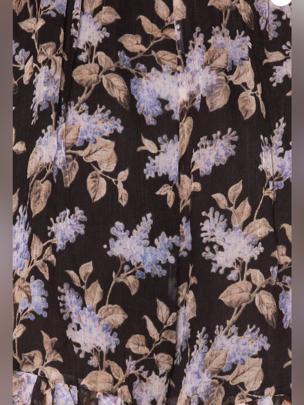 Zimmermann Black Sheer Romper with Lavender and Tan Floral Print - Picture 11 of 11
